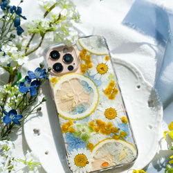 そぁ様♡ご確認用 押し花ケース オーダー オーダーメイド】クリアスマートホンケース☆ ドライフラワー