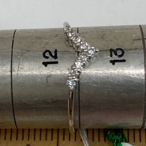 pt900 プラチナリング 天然ダイヤモンド 0.1ct サイズ12号 指輪