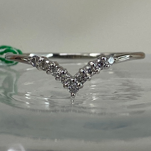 pt900 プラチナリング 天然ダイヤモンド 0.1ct サイズ12号 指輪