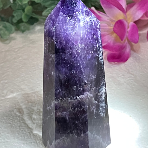 スモーキー アメジスト 紫水晶 煙水晶 レインボー ポリッシュ 原石