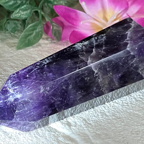 スモーキー アメジスト 紫水晶 煙水晶 レインボー ポリッシュ 原石