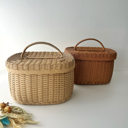 かご バスケット 3点セット エコクラフト カゴ 収納 クラフトバンド DIY How to make a simple storage basket with paper bands #2