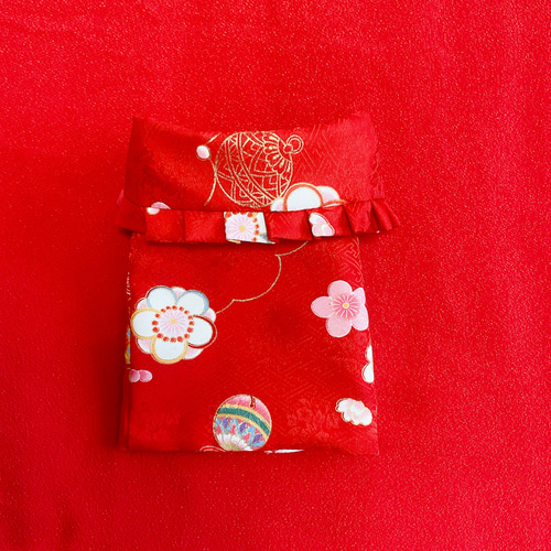 犬の被布✨犬用お被布コート 赤 小型犬 犬のお被布コート✨本格 犬用 七五三 金彩入り 犬服 ペット服