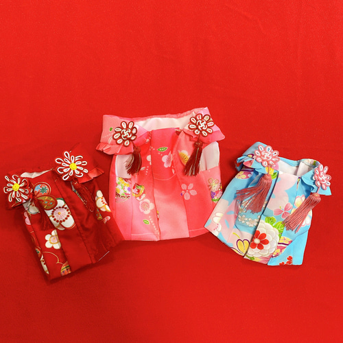 犬のお被布コート✨本格 犬用 七五三 金彩入り 犬服 ペット服