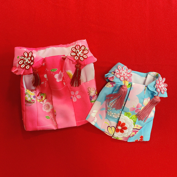 犬の被布✨犬用お被布コート 赤 小型犬 犬のお被布コート✨本格 犬用 七五三 金彩入り 犬服 ペット服