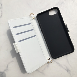 全機種対応  グレージュレオパード柄 アイフォン ヒョウ柄 手帳型スマホケース  iPhone16e 15他ｹｰｽ 8枚目の画像