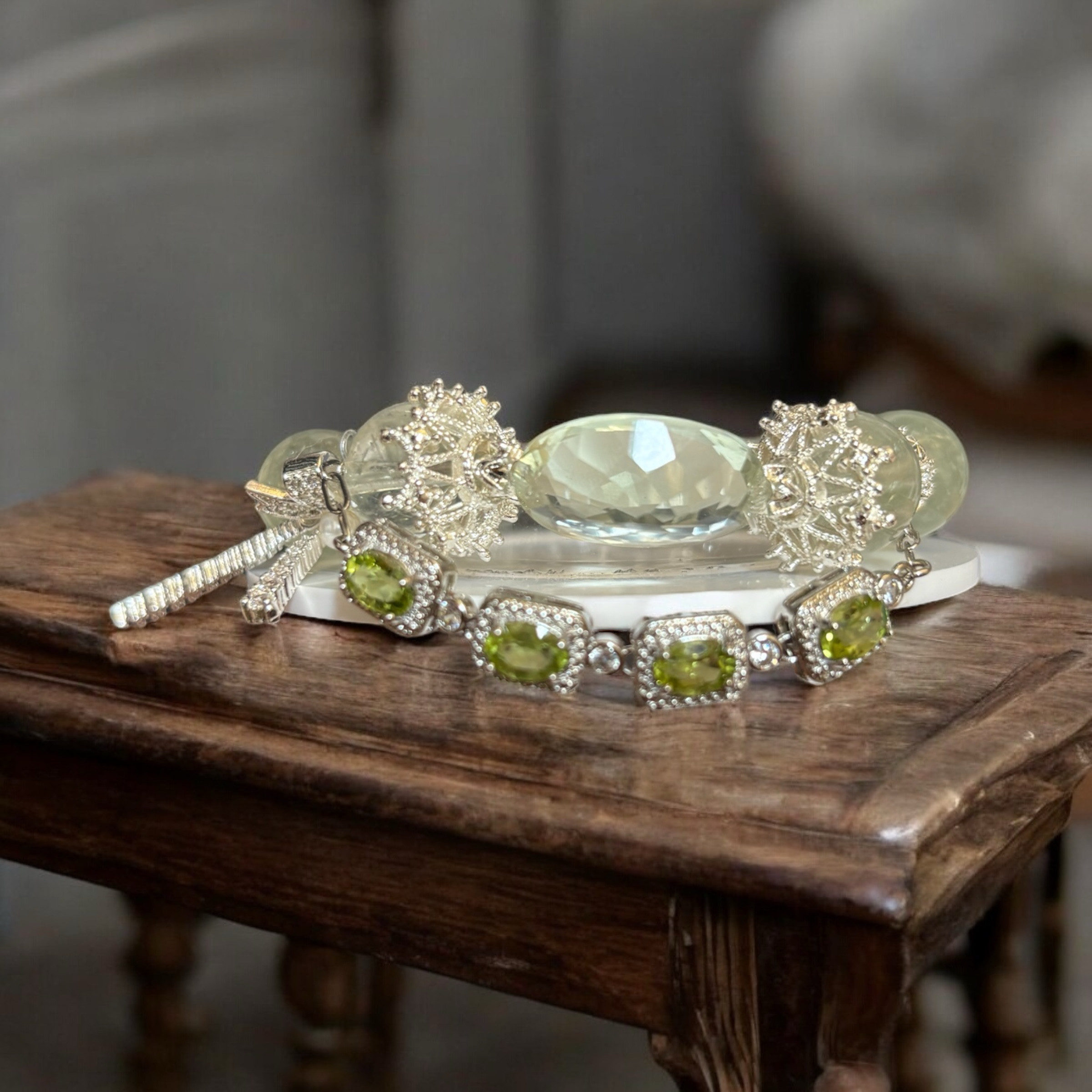 グリーン水晶♡ブレスレット