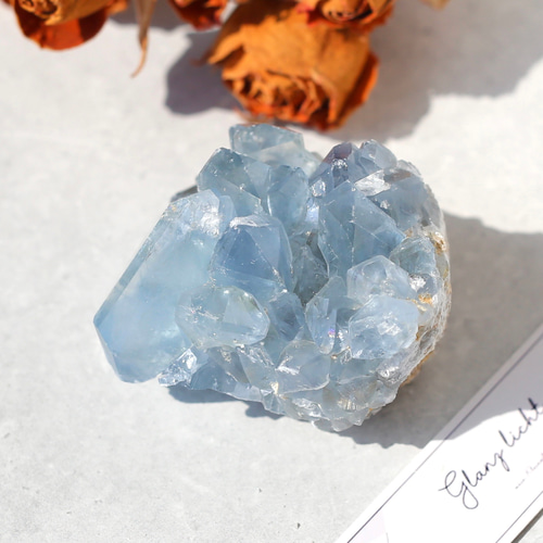 ミニ セレスタイト クラスター天青石 天使の石 鉱物 天然石 安眠