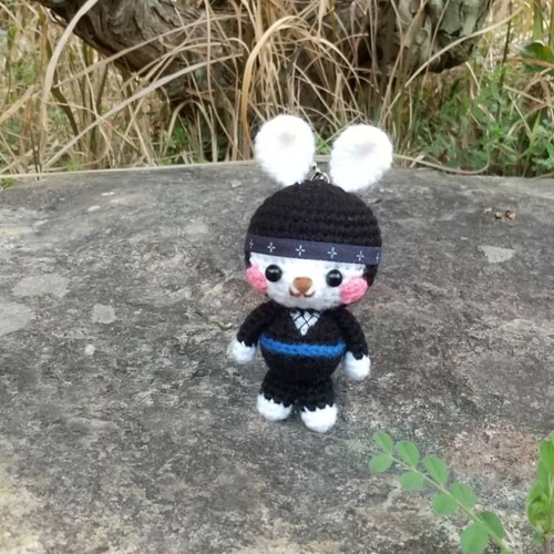 同*り様 にんじんさんの編みぐるみキーホルダー〇 ハンドメイド