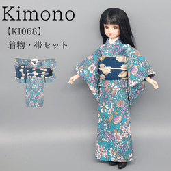 KI0005】 リカちゃん 着物（えんじ花） その他人形 Cattleya