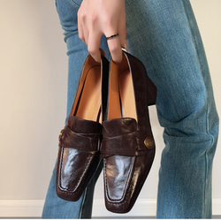 ローファー  柔らかい フォーマル シューズ 靴 オフィス ビジネス 仕事 通勤 パーティー 結婚式 二次会 21.5 3枚目の画像