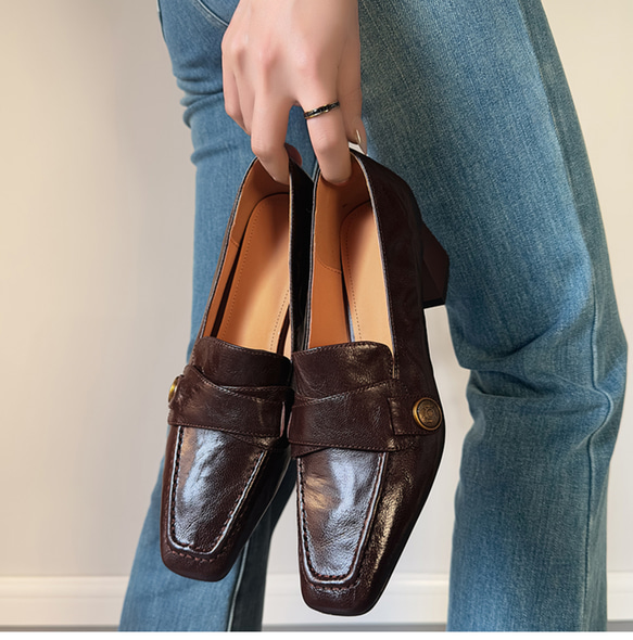 ローファー  柔らかい フォーマル シューズ 靴 オフィス ビジネス 仕事 通勤 パーティー 結婚式 二次会 21.5 3枚目の画像