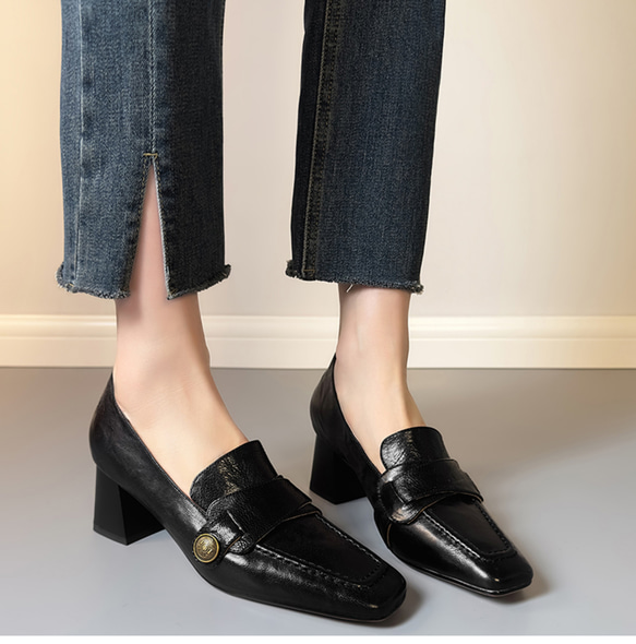 ローファー  柔らかい フォーマル シューズ 靴 オフィス ビジネス 仕事 通勤 パーティー 結婚式 二次会 21.5 10枚目の画像