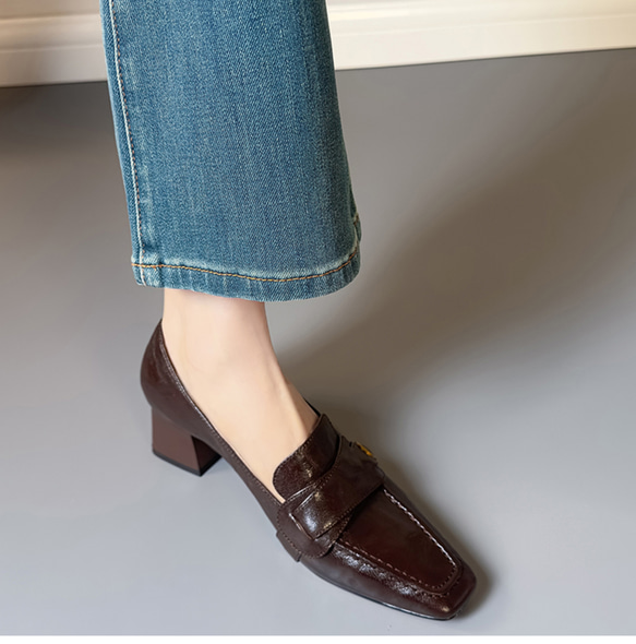 ローファー  柔らかい フォーマル シューズ 靴 オフィス ビジネス 仕事 通勤 パーティー 結婚式 二次会 21.5 7枚目の画像