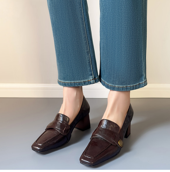 ローファー  柔らかい フォーマル シューズ 靴 オフィス ビジネス 仕事 通勤 パーティー 結婚式 二次会 21.5 5枚目の画像