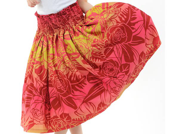 パウスカート 細見えパウスカート　フラダンス　太って見えないパウスカート　p00724　受注生産および即納