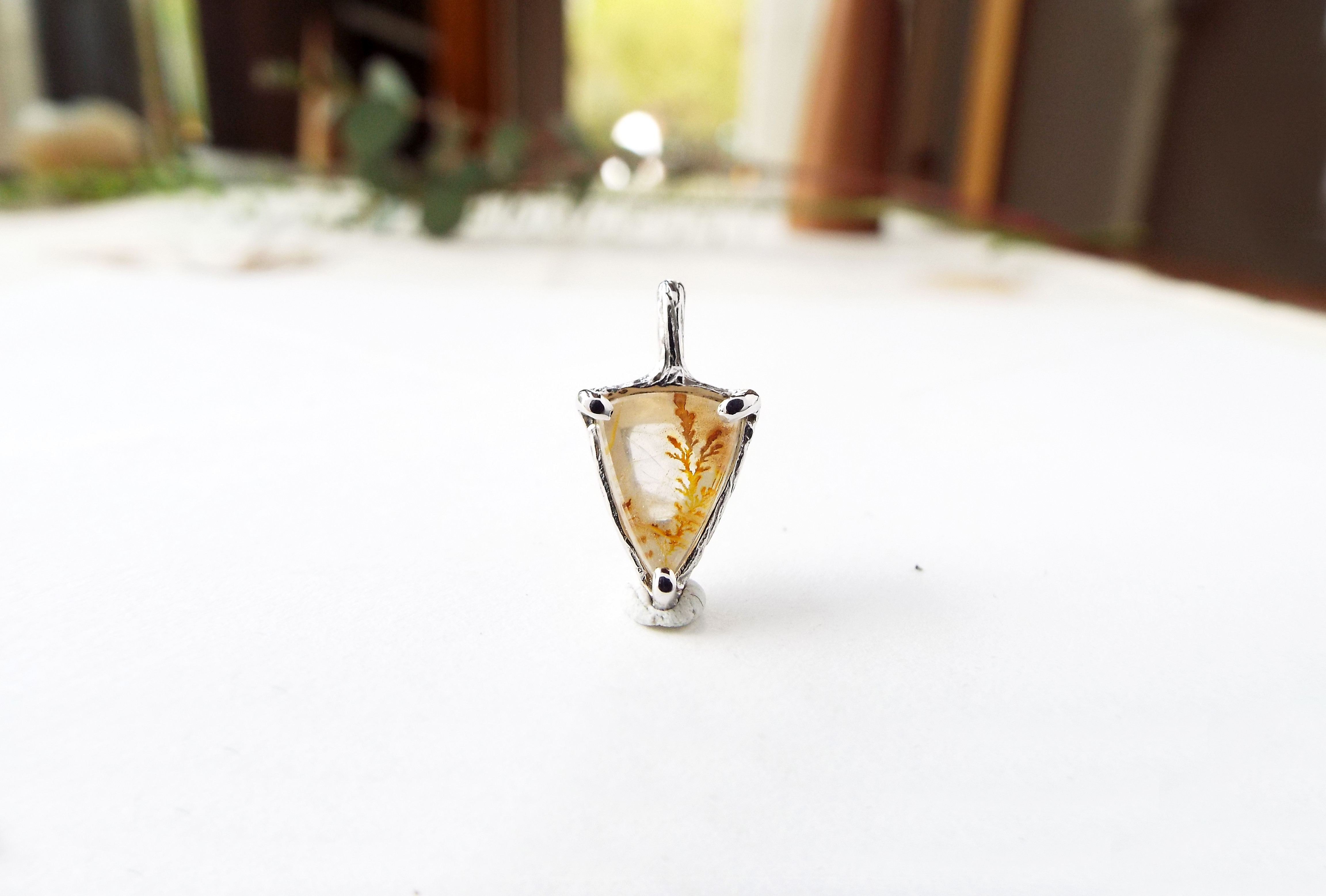 【一点物】デンドリティッククォーツ　-ミニガーデン-　mini garden No,8　リード