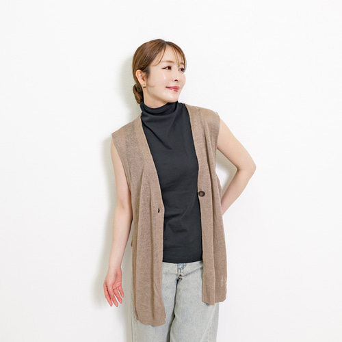 NAO ジレ　麻　100％ NAO ジレ麻100％