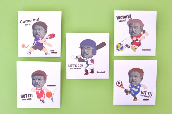 部活動オールスターズ！ポチ袋(5枚セット/千円札用) 1枚目の画像