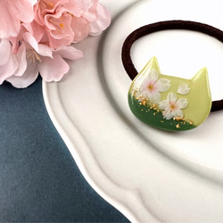 レジン 夏 海×猫ちゃんヘアゴム ヘアゴム Kemko 通販 14416679