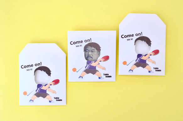 卓球部だぜ！ポチ袋(3枚セット/千円札用) 1枚目の画像