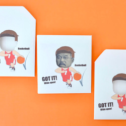 バスケ部だぜ！ポチ袋(3枚セット/千円札用) 1枚目の画像