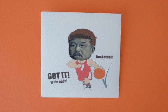 バスケ部だぜ！ポチ袋(3枚セット/千円札用) 2枚目の画像