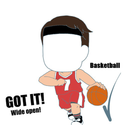 バスケ部だぜ！ポチ袋(3枚セット/千円札用) 4枚目の画像