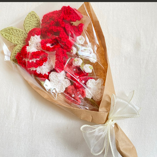 編み物 枯れない花束 プレゼント 母の日 カーネーションA 花束 編み物 ピンク 枯れない花 お祝い 母の日
