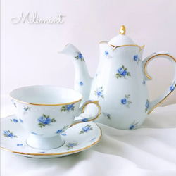 【受注制作】アンティークローズ ティーポット(茶こし無し)　薔薇　 5枚目の画像