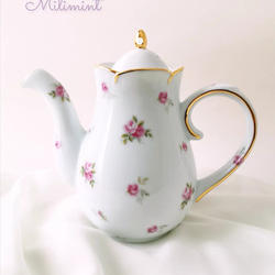 【受注制作】アンティークローズ ティーポット(茶こし無し)　薔薇　 6枚目の画像