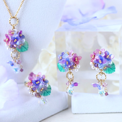 紫陽花しゃらりん*リング　　ギフト ラッピング 花 11枚目の画像