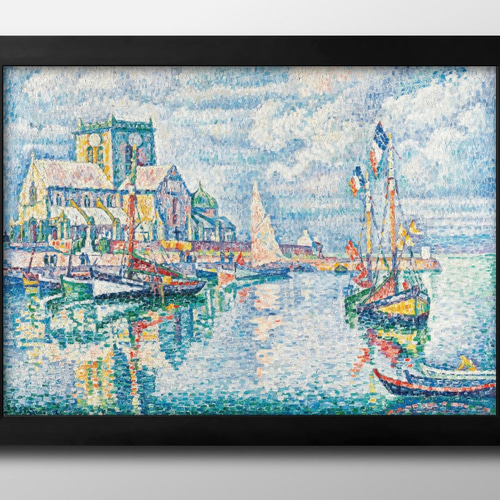 15660□ポスター アート 『ポール・シニャック』北欧 A3 イラスト