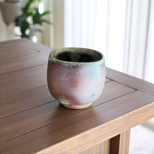 備前 酒呑 高原邦彦作 ＜修理済み＞ 茶碗・めし碗 antique art