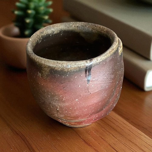 備前 酒呑 高原邦彦作 ＜修理済み＞ 茶碗・めし碗 antique art nozomi