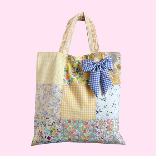 リバティプリントのバッグ おしゃれなパッチワーク キットのみ リバティプリントのバッグ おしゃれなパッチワーク キットのみ