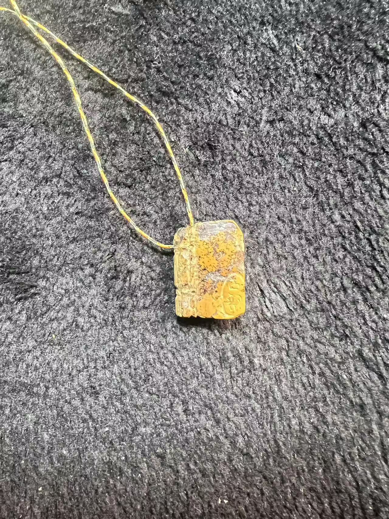 天然石無処理トルコ石/ターコイズ ペンダント17257/7.0g/JST25037