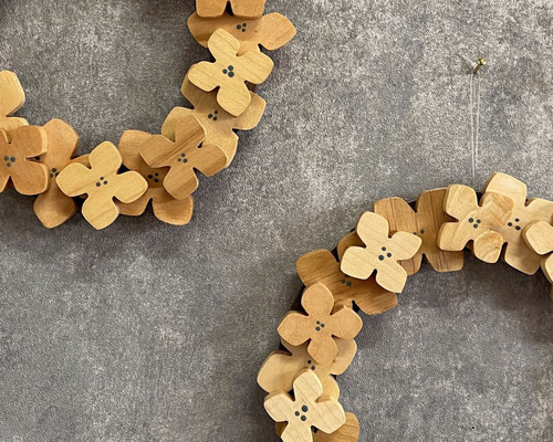 紫陽花の鳥の巣リース 紫陽花の鳥の巣リース 専用＊アジサイ 鳥の巣風ドライフラワーリース