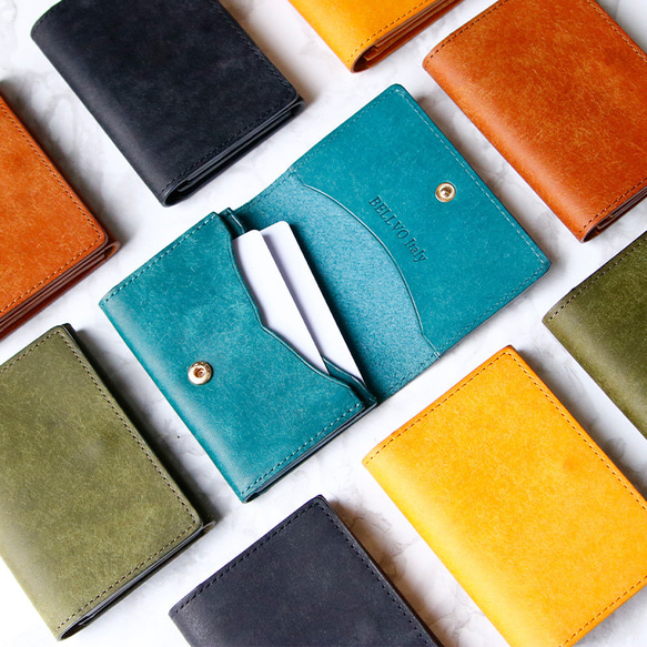 プエブロレザーを贅沢仕様 ワンランク上の名刺入れ 最大60枚収納