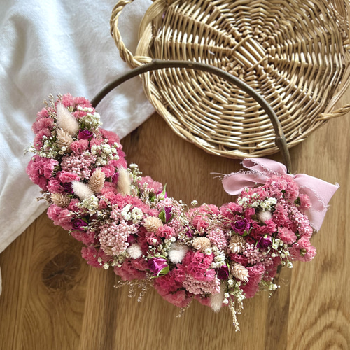 ドライフラワーリーススターチス 母の日母の日ギフト