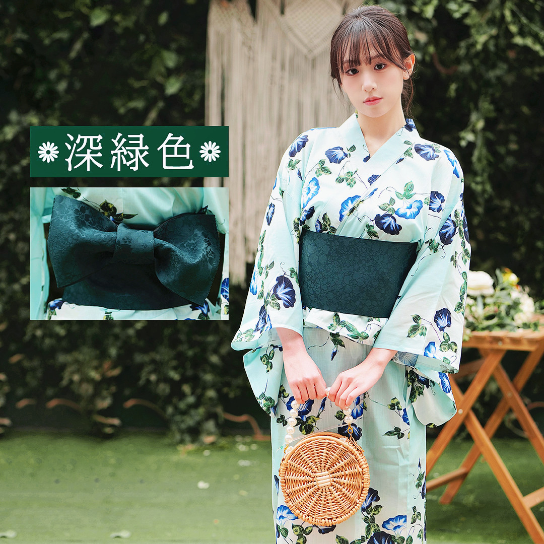 【タグ付き】 。半幅帯 桜のような花の模様 全通柄 綿混 濃紺色系 着物 帯 桜のような花の模様 帯 【タグ付き】 全通柄 濃紺色系 。半幅帯 綿混 着物