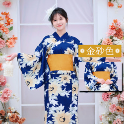 半幅帯 金砂色 桜模様 袴下帯 浴衣帯 暗紋 高級感 桜柄 卒業式 成人式