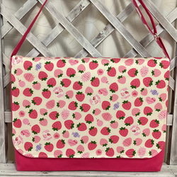 ショルダーバッグ、図書袋、絵本袋　　#2220 1枚目の画像