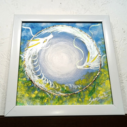 風水最強開運縁起絵画＊光皇后鳳凰と金龍帝王龍神～陽巡活勢光輪〜太陽　幸運　金運 風水最強開運縁起絵画＊光皇后鳳凰と金龍帝王龍神～陽巡活勢光輪