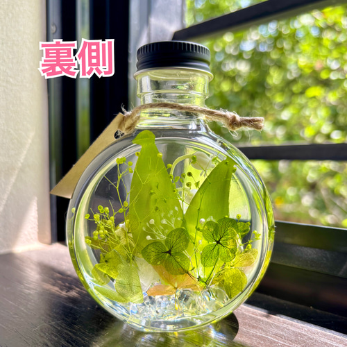 すずらんハーバリウム ネコ瓶 Mサイズ ハーバリウム・植物標本