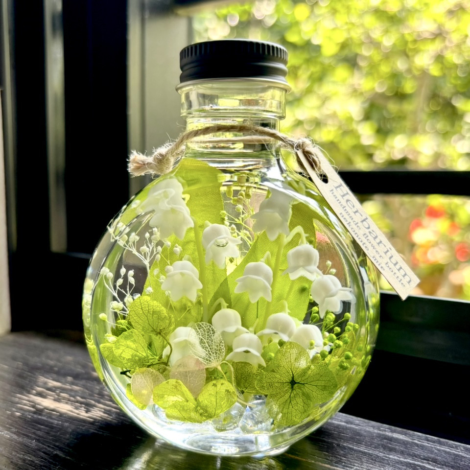 ◆ハーバリウム　189 *.:。✿*゜¨  夢色のネコbottle