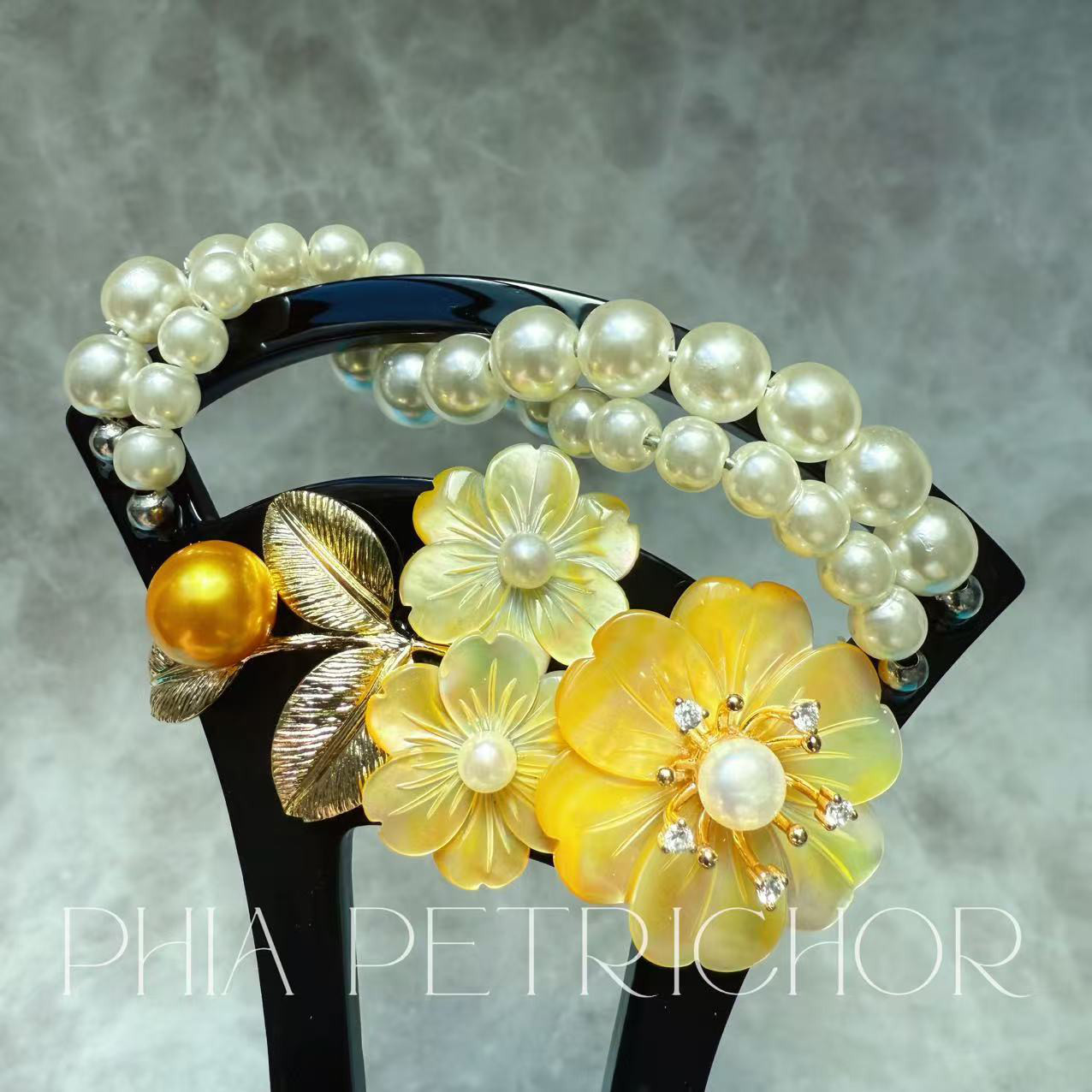 簪 和 K24GP 桜 かんざし バチ型 パール 簪 着物 髪飾り 留袖 着物 成人式 結婚式 卒業式