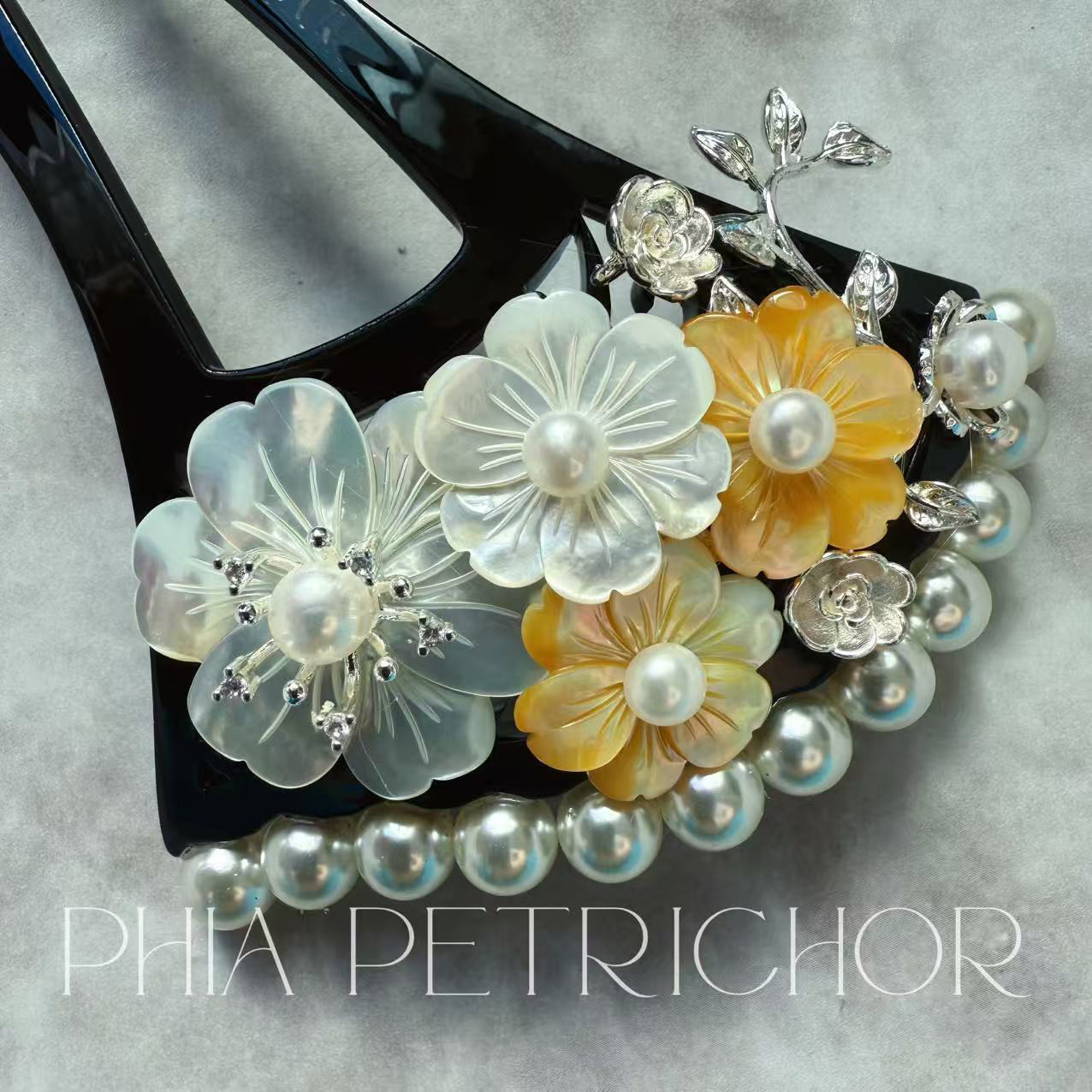 簪 和 K24GP 桜 かんざし バチ型 パール 簪 着物 髪飾り 留袖 着物 成人式 結婚式 卒業式