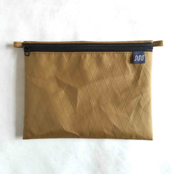 X-Pac フラットポーチ  ブラウン  L アウトドア軽量サコッシュ ナイロン　ミニショルダーバッグ 2枚目の画像