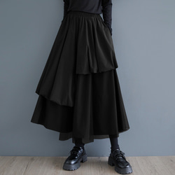 大島紬リメイクスカート ロングスカート（マキシ丈） ooneko